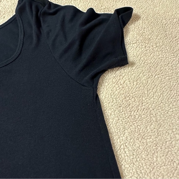 Universal Standard Blue Ribbed Tee Shirt Midi Dress - Picture 9 of 12